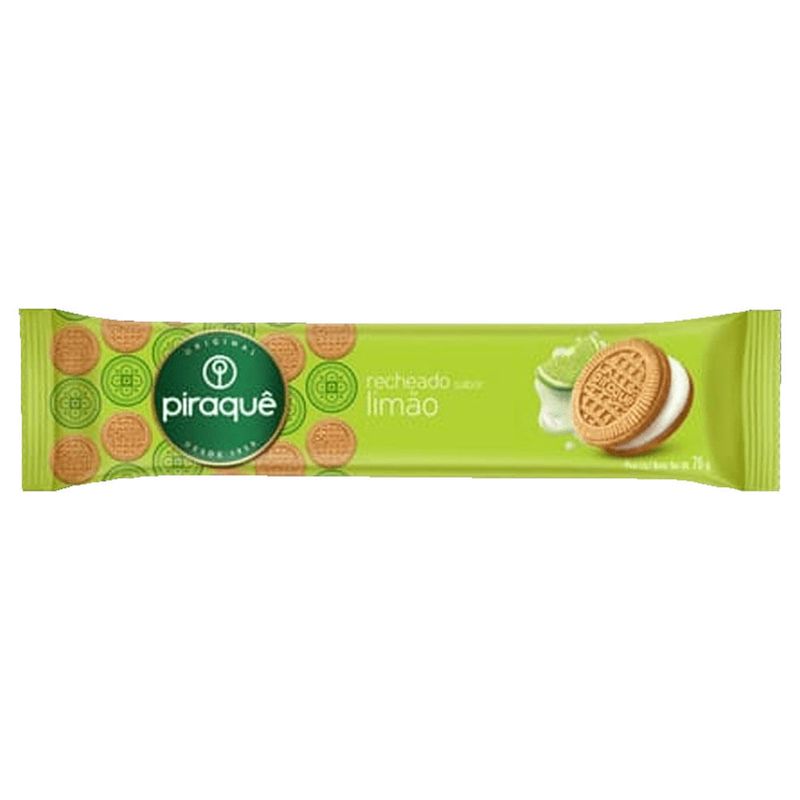 Biscoito Recheado Limão 76g - Piraquê