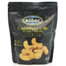 Castanha de Caju Torrada e Salgada 400g - Alibec