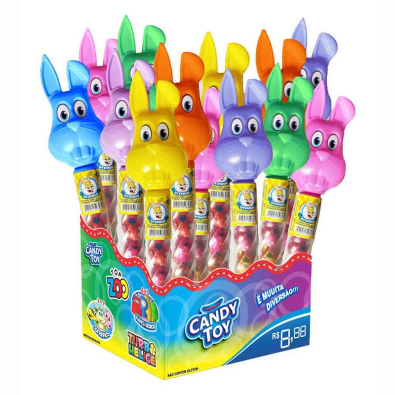 Ovinhos Sabor Chocolate Coelho 24g c/20 - Candy Toy