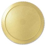 Prato Plano Cake Board Ouro Redondo 38cm - Ultrafest