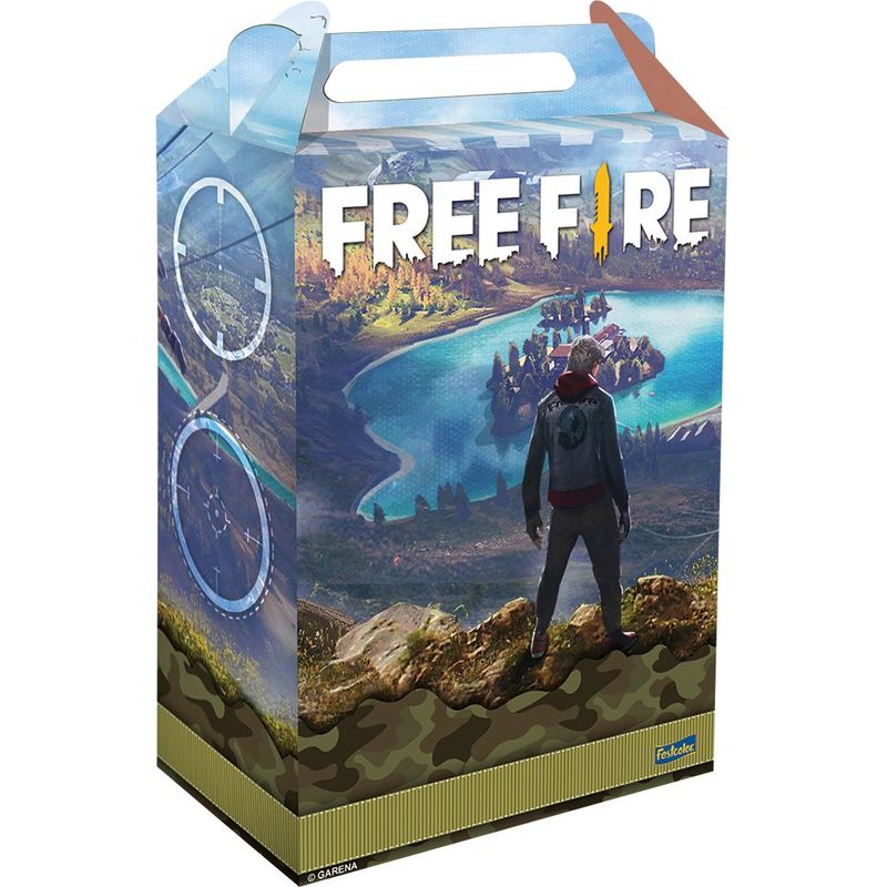 Caixa Surpresa Festa Free Fire - 08 Unidades - Festcolor