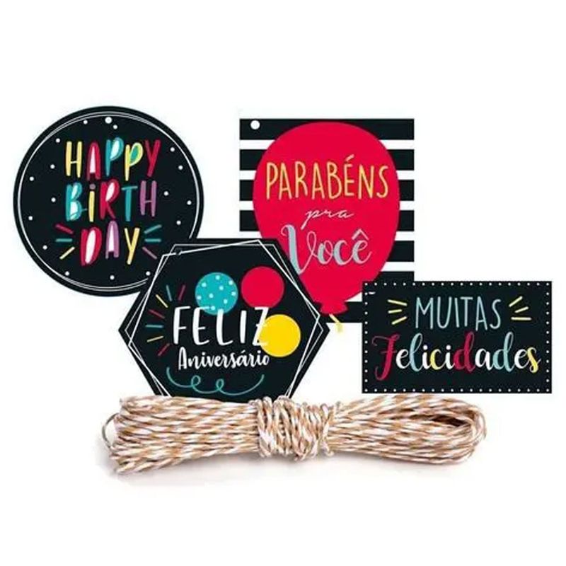 Kit Fechamento de Presente Aniversário c/13 - Cromus