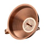 Funil com Filtro 13X10,7X10,5cm - Aço Inox Rose Gold