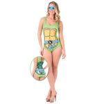 Fantasia Body Tartaruga Ninja Leonardo c/ Máscara - Adulto PP
