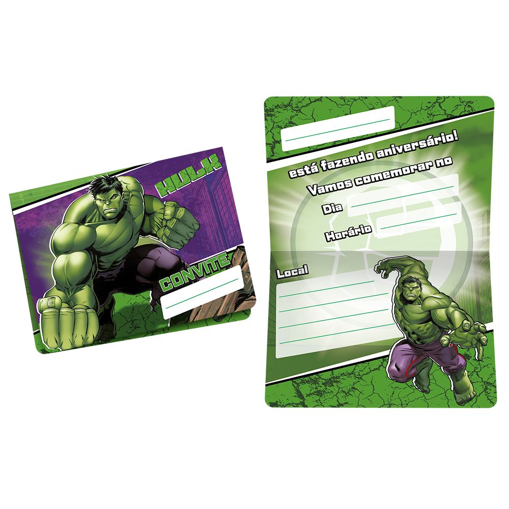 Palitos Decorativos P/ Doces Hulk - 12 PÇs - 1 UN - Piffer - Rizzo - Rizzo  Embalagens