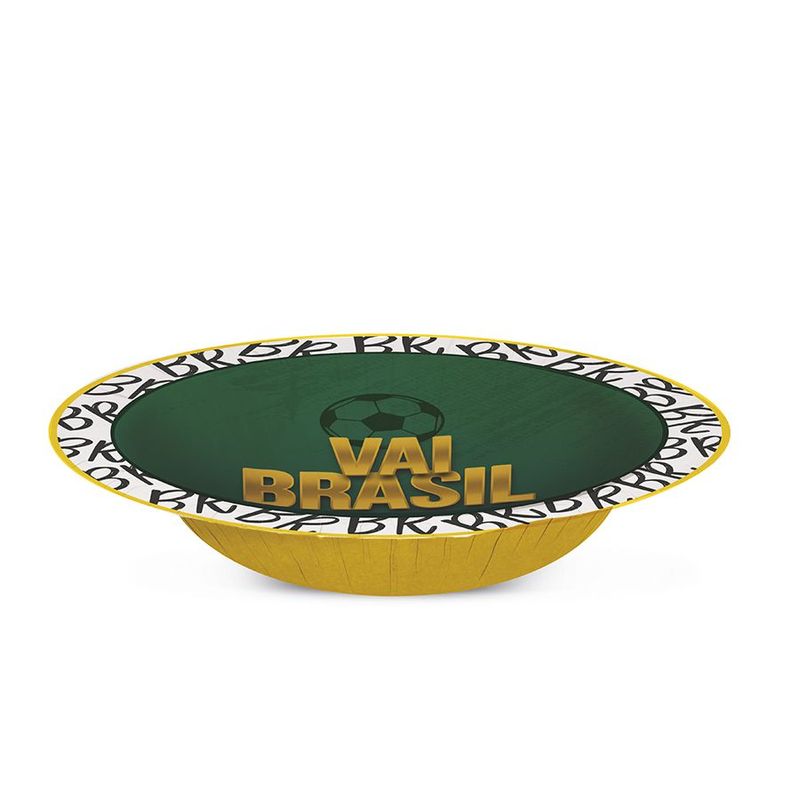 Prato Petisqueira - Brasil Copa 2022 - 18cm  - 8 unidades - Cromus