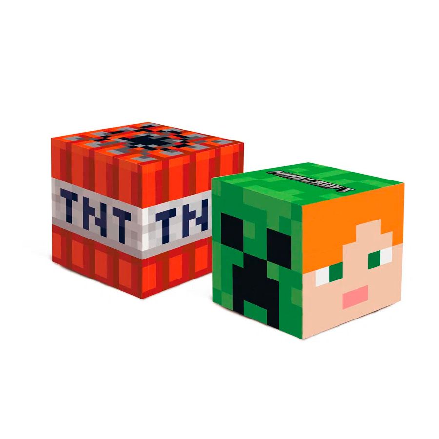 Sacola de Papel Minecraft - 15 cm x 21,5 cm - 10 unidades - Cromus - Rizzo  - Rizzo Embalagens