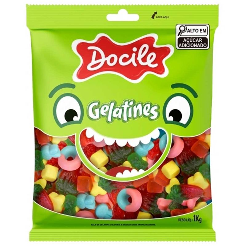 Bala de Gelatina Mix 1kg - Docile