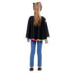 Fantasia Poncho Caveira Mexicana - Halloween M