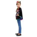 Fantasia Poncho Caveira Mexicana - Halloween M