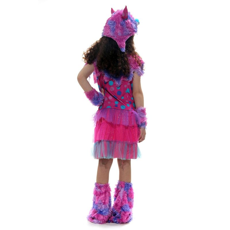 Fantasia Monstrinha Roxa Infantil com Capuz e Luvas
 G