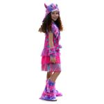 Fantasia Monstrinha Roxa Infantil com Capuz e Luvas
 G