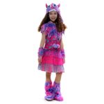 Fantasia Monstrinha Roxa Infantil com Capuz e Luvas
 G