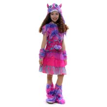 Fantasia Monstrinha Roxa Infantil com Capuz e Luvas - G