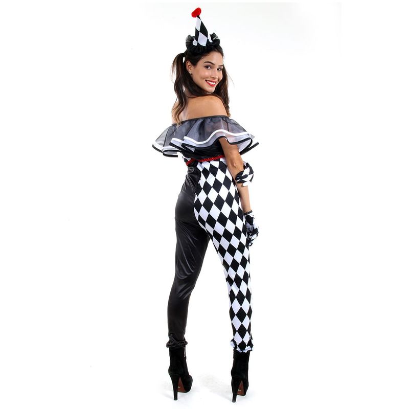 Fantasia Palhaça Assassina Heat Girls - Halloween P