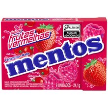 Bala Mentos Slim Box Frutas Vermelhas 24,1g - Perfetti