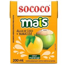 Água de Coco Sabor Maracujá 200ml - Sococo