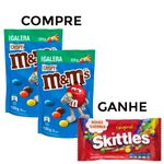 Kit com 2 M&Ms Confeito Crispy 120g + Brinde Skittles