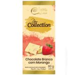 Tablete de Chocolate Branco com Morango 80g - Espírito Cacau