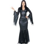 Fantasia Morticia Luxo Adulto - Halloween M