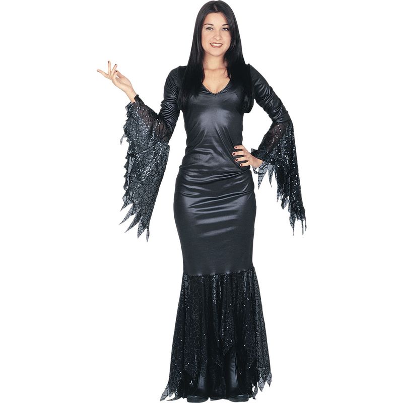 Fantasia Morticia Luxo Adulto - Halloween M