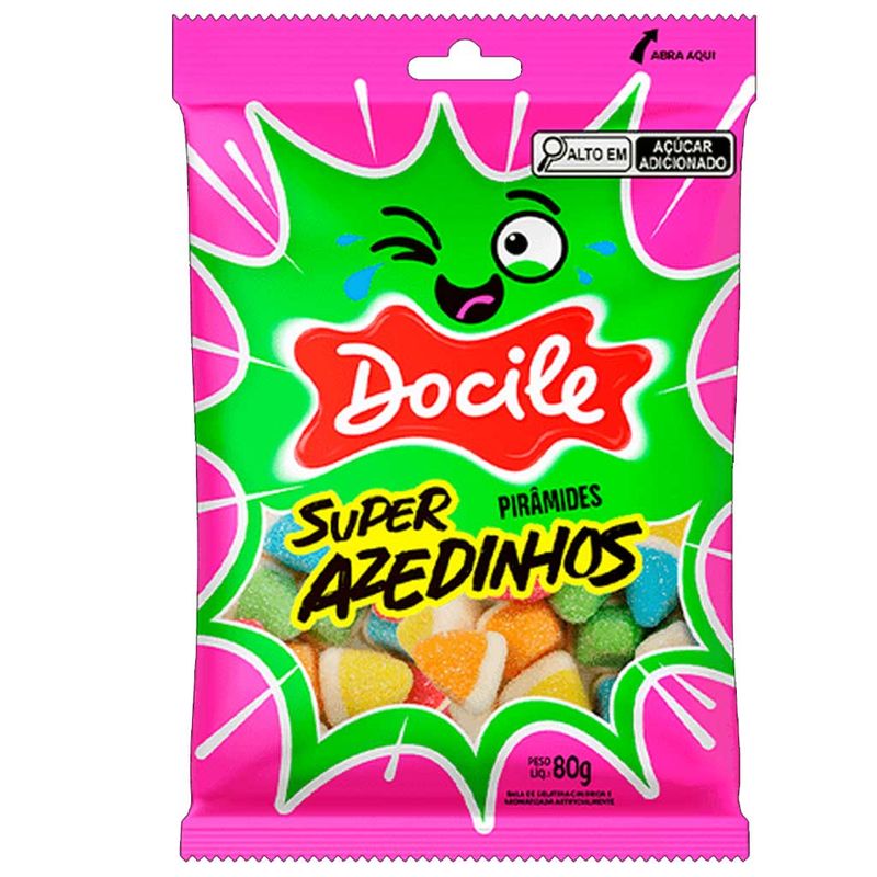 Super Azedinhos Pirâmides 80g - Docile