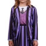 Fantasia Vandinha Família Addams - Uniforme Roxo Infantil - Halloween  P