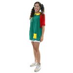Fantasia Chiquinha com Culote Adulto - Turma do Chaves  M