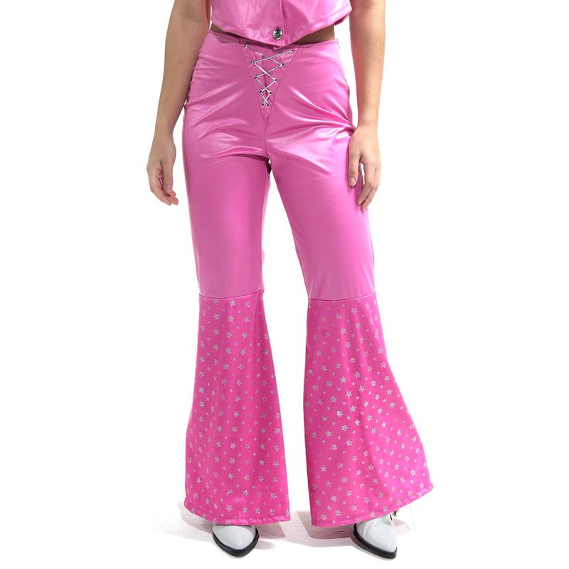 Fantasia Boneca Barbie CowGirl Rosa Adulto  PP