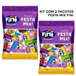 Kit com 2pct Bala de Gelatina Festa Mix Sortido 17g c/10 - Fini