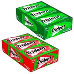 Kit com 2 Caixas Trident c/21 - 1 Menta + 1 Melancia - Adams