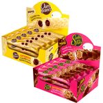 Kit 2 Displays Sticks Ouro Branco + Sticks Sonho de Valsa c/15 - Lacta