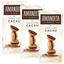 Kit 3 Amanditas 200g - Lacta