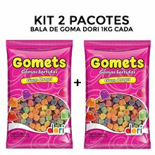 Kit com 2 pacotes da Bala de Goma Gomets 1kg - Dori