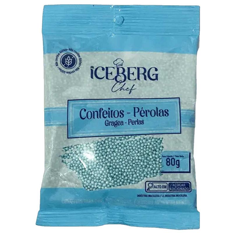 Confeito Pérola Azul 80g - Iceberg Chef