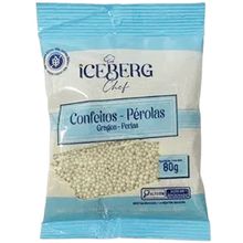 Confeito Pérola Pérolado 80g - Iceberg Chef