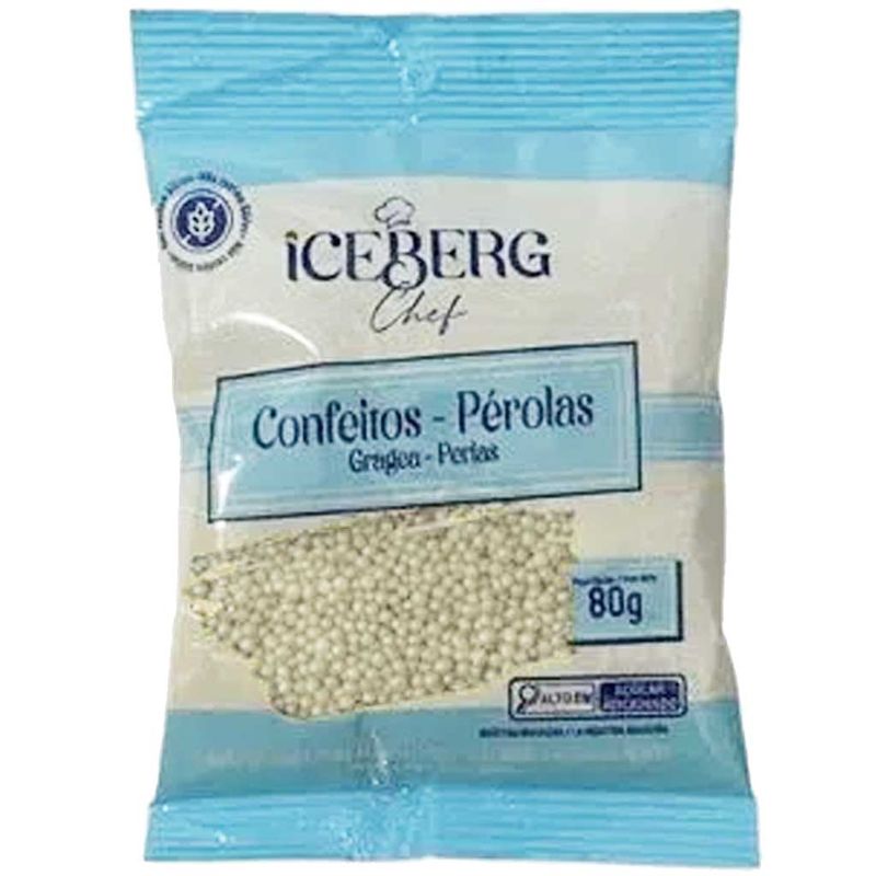 Confeito Pérola Pérolado 80g - Iceberg Chef