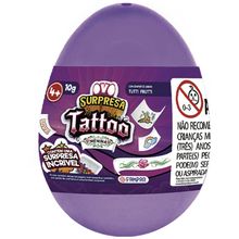 Ovo Surpresa Tattoo Menina com Confeito - Fampar