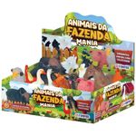 Caixa Animais da Fazenda Mania Sortidos c/12 - Fampar