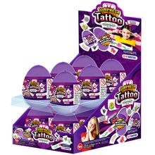 Caixa Ovo Surpresa Tattoo Menina com Confeito c/12 - Fampar
