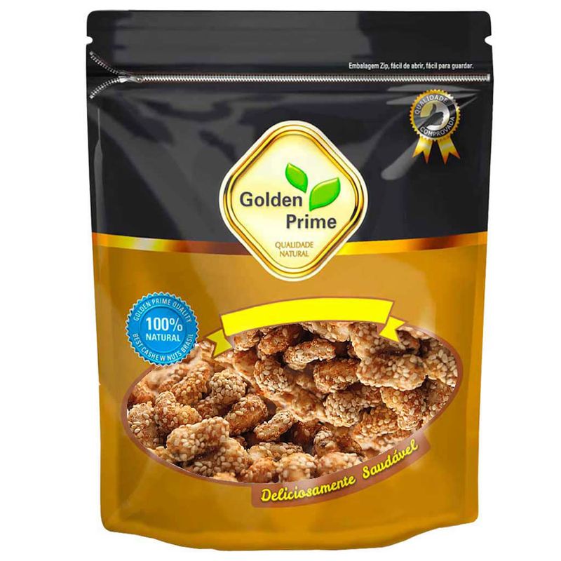 Castanha de Caju Caramelizada com Gergelim 150g - Golden Prime