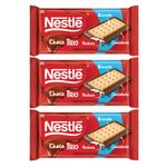 Kit com 3 Tabletes 90g Chocotrio Nestlé Leite