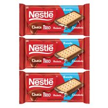 Kit com 3 Tabletes 90g Chocotrio Nestlé Leite
