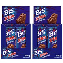 Kit 2 Displays Bis Xtra Ao Leite c/24 - Lacta