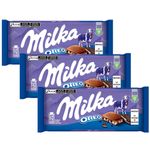 Kit 3 Tablete de Chocolate Oreo Biscoito 100g - Milka
