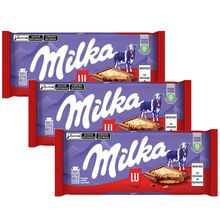 Kit 3 Tablete de Chocolate Lu Sandwich 87g - Milka