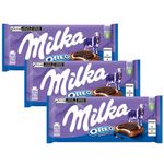 Kit 3 Tablete de Chocolate Oreo Sandwich 92g - Milka