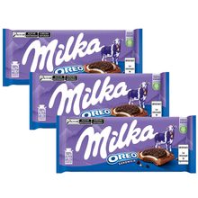 Kit 3 Tablete de Chocolate Oreo Sandwich 92g - Milka