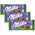 Kit 3 Tablete de Chocolate Avelã Inteira 100g - Milka