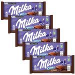 Kit 5 Tablete de Chocolate Oreo Brownie 100g - Milka
